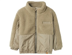 Lil Atelier teddy jacket laurel oak